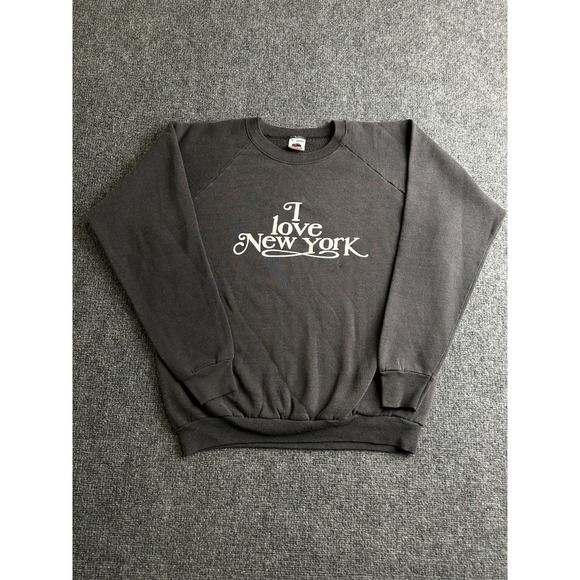 I Love New York Other - Mens I Love New York Graphic Sweatshirt Made in USA, Size XL